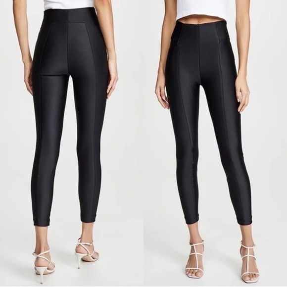 Good American | The ponte boss high shine Disco Pants 3 - Picture 1 of 6